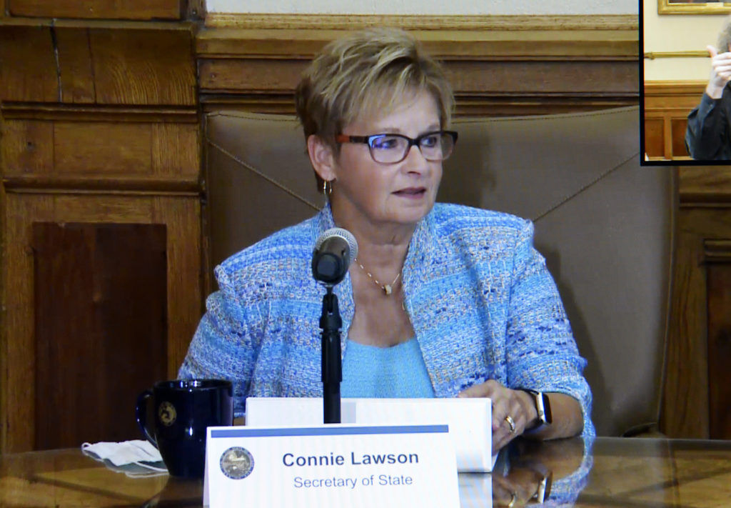 Connie Lawson, Indiana’s top election official, announces resignation